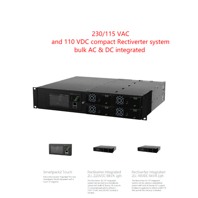 La CC in serie di CA di Rectiverter delle Telecomunicazioni ha integrato il sistema embedded a 19 pollici (numero del pezzo: CIOR0402.xxx)