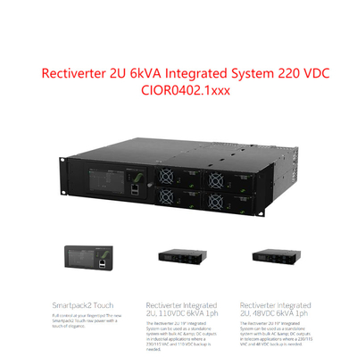2u 6kva Rectiverter Eltek ha integrato la singola linea del sistema per 220vdc 241123,102 241123,100