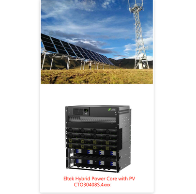 Sistema ibrido di telecomunicazioni da 16 kW a 24 kW con MPPT e modulo solare Eltek Brand 241119.650 241115.650