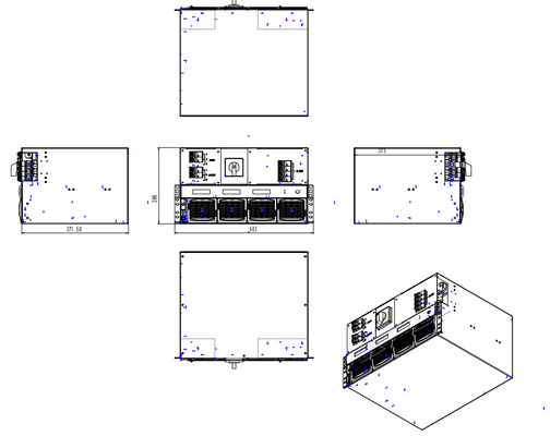 CE+T Invertitore di potenza modulare da Dc a Ac STI BRAVO 110/230 110Vdc 230Vac 2,5kva 2kw P/N T321750201