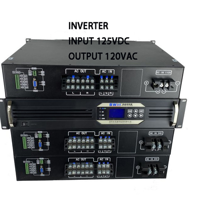 Invertitori DC a AC da 19 pollici Dc 125v a 120v 3kva 2400w Invertitore di onde sinusoidali pure