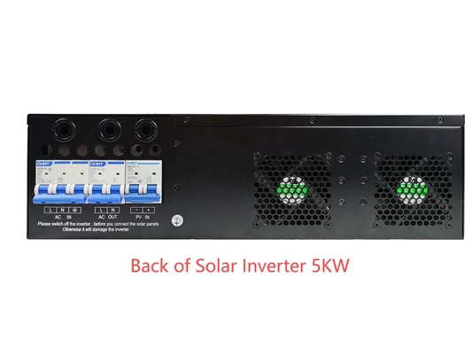 Rack Mount Pure Sine Ware Hybrid Solar Inverter 5KW PV 150/500Vdc 220/230Vac Output Wifi GPRS per BTS