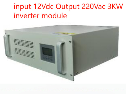 Invertitore a corrente continua 19 pollici 4RU Tipo rack Input 12Vdc a Output 220Vac Modulo di inverter 3kw su misura