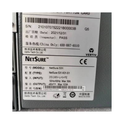 Vertiv 19 pollici sistema di alimentazione incorporato Netsure 521A31 Switch alimentazione 150A sistema di corrente continua