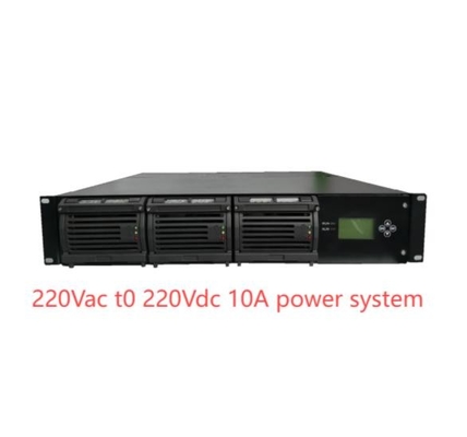 Sistema di rettificatore modulare da 19 pollici da 220Vac a 220Vdc 10A Sistema di alimentazione a corrente continua incorporato