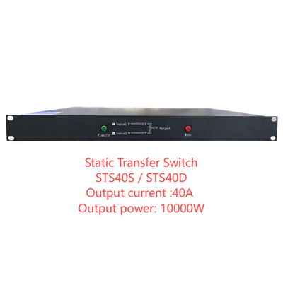 220V uscita STS doppio ingresso interruttore di trasferimento statico monofase 16A / 25A / 32A / 40A / 45A
