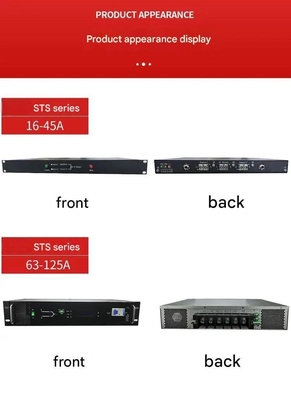 STS Single Phase Static Transfer Switch 6-30KVA AC Dual Circuit Uninterruptible Automatic Switching Power Supply