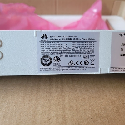 Modulo di alimentazione esterno Huawei OPM30M 48V per comunicazioni, impermeabile, alimentatore switching 2000W per stazione base, da AC a DC