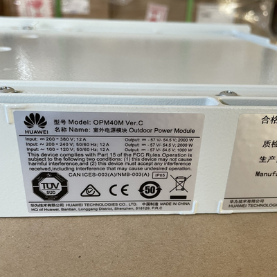 Hua-wei OPM40M Modulo di alimentazione esterna 48V40A Rettificatore diretto AC 48V2000W Sistema per l'alimentazione delle telecomunicazioni