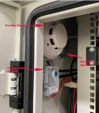 Custodia antifurto per armadietto per telecomunicazioni da esterno con serratura a tre punti 30U 40U su misura per apparecchiature di rete