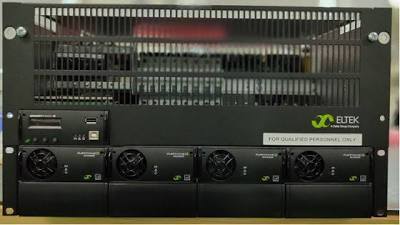 Sistema di alimentazione Eltek 48Vdc 12kW con distribuzione completa del carico e della batteria