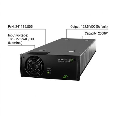 Modulo Raddrizzatore Eltek Flatpack2 110V 2000 HE P/N: 241115.805 Alimentazione CC ad alta efficienza per sottostazioni di servizi pubblici