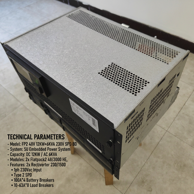 Sistema di alimentazione Eltek Rectiverter 12KW DC 6KVA AC Smartpack2 Touch Control