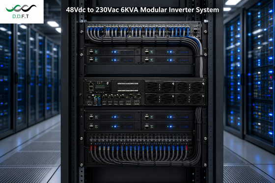 Sistema inverter modulare da 6 KVA ad alta affidabilità - Onda sinusoidale pura da 48 V CC a 220 V CA per telecomunicazioni