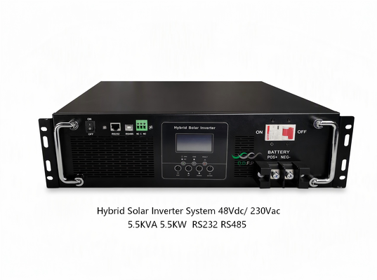 Sistema di inverter solare ibrido da 5,5KW 48V con onda sinusoidale pura per alimentazione di backup domestica