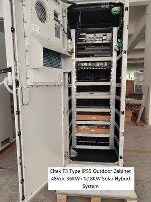 Eltek T3 Armadio da Esterno 48Vdc 36KW 12.8kw Capacità Solare Con Flatpack2 48/3000HE Flatpack2 48/3200HE