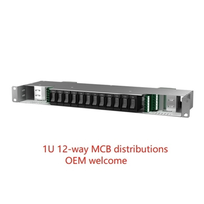 12 unità di distribuzione di energia della PDU dello scaffale di modo MCB Data Center 1U