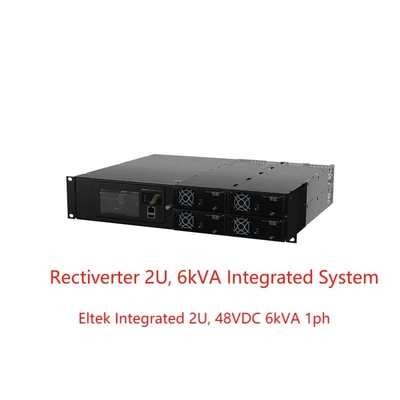 La centrale elettrica di 8KW 230Vac 4KW 115Vac Rectiverter 48Vdc ha integrato 2U 6kVA 1ph (CIOR0402.XXX)
