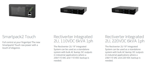 La centrale elettrica di 8KW 230Vac 4KW 115Vac Rectiverter 48Vdc ha integrato 2U 6kVA 1ph (CIOR0402.XXX)