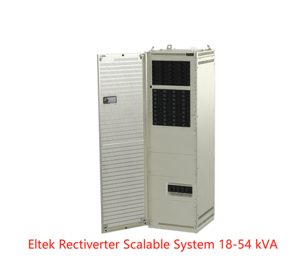 Sistema evolutivo 18-54 KVA del sistema dell'interno di Eltek Rectiverter con A & la B facoltativi, input di CA (CIEJ3642.xxxx)