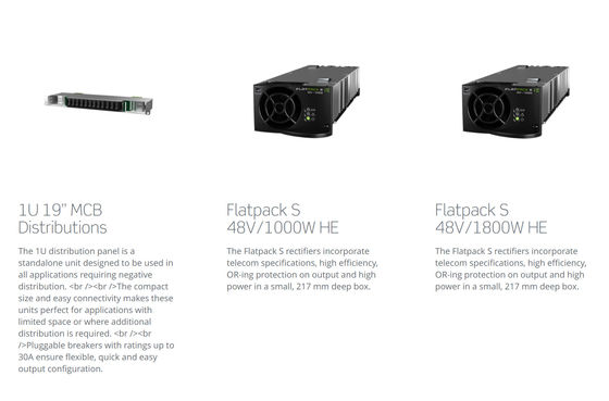 Eltek 9KW Flatpack S Sistema di alimentazione Flatpack S 2U 48/1800HE Modulo Flatpack S 48/1000HE 150A CTOS0502.Nnnn