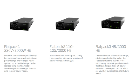 Sistemi in serie industriali 24-220Vdc 2kw- 16kw dell'alimentazione AC/DC di Eltek con Flatpack 2 raddrizzatori