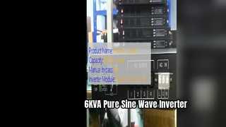 Alimentazione per telecomunicazioni a onda sinusoidale pura con inverter per montaggio su rack da 6 KVA